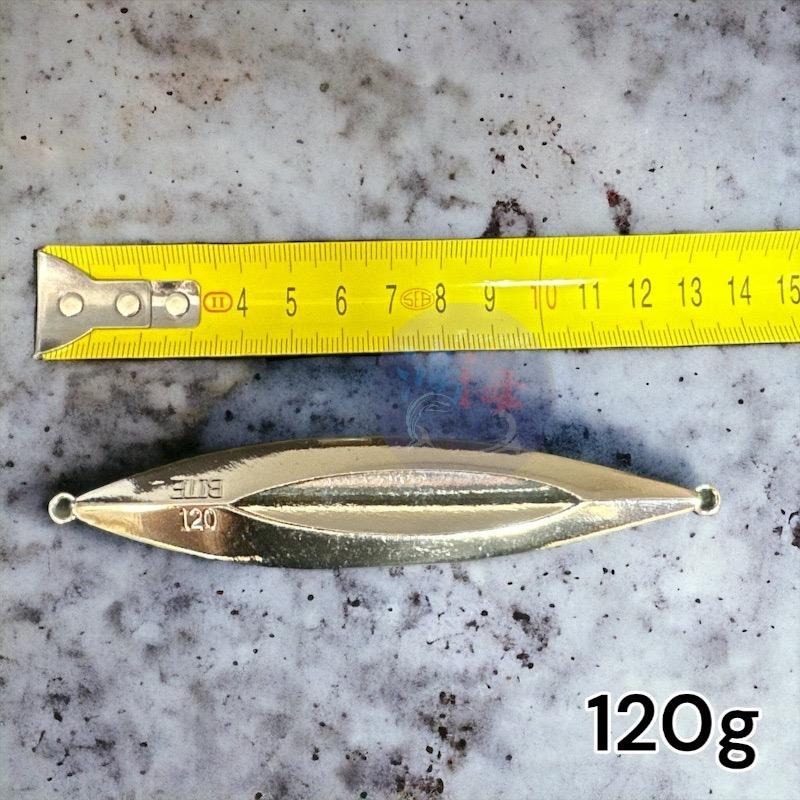 (紅海釣具企業社)Crazy Bite 狂咬 無鉤款 岸拋鐵板 鬼頭刀 青物 小搞搞 經典銀色10-120g賣場 假餌-細節圖7