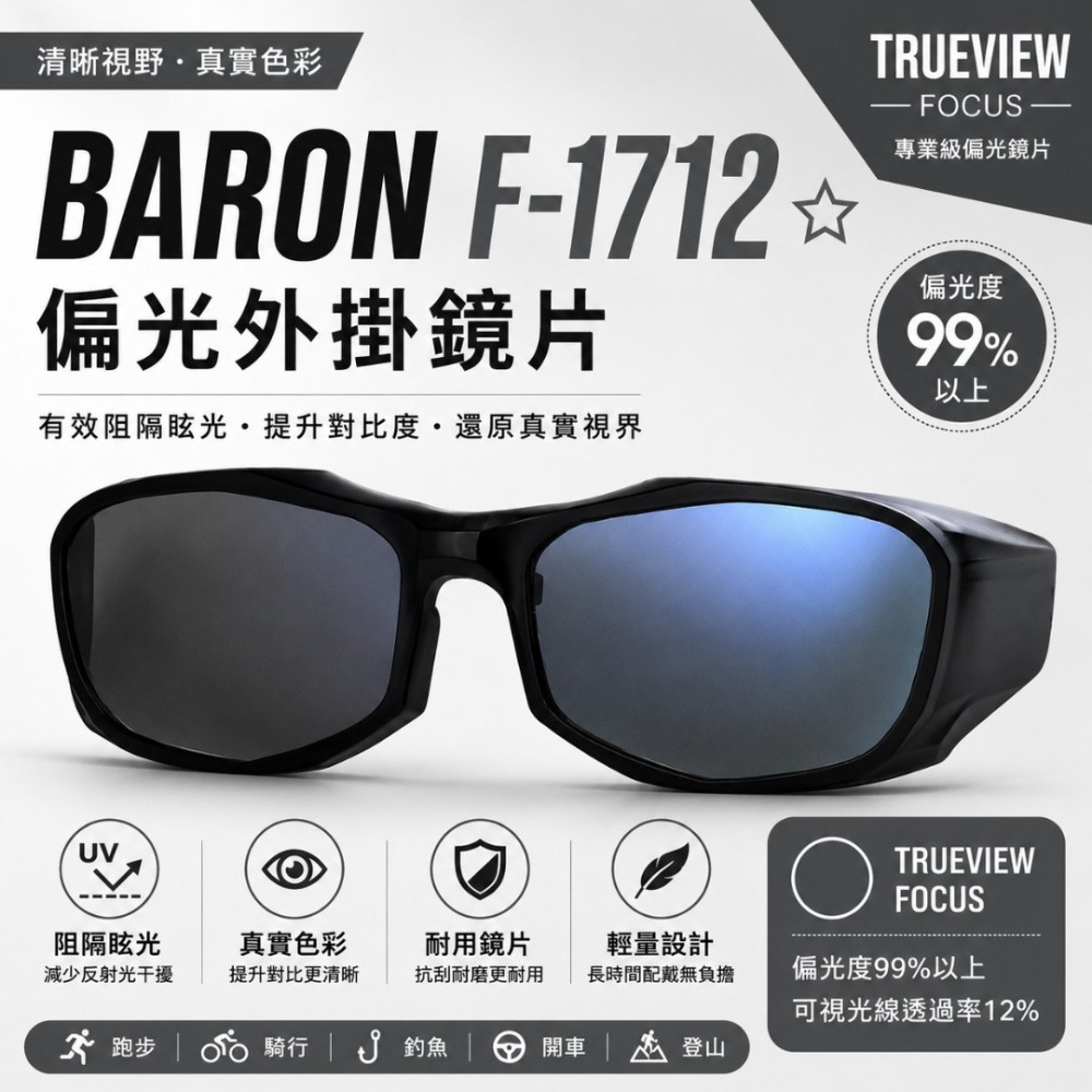 中壢紅海釣具【Zeque by ZEAL OPTICS】Baron  偏光鏡片外框  需搭配眼鏡主框-規格圖9