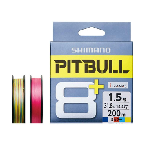 (中壢鴻海釣具) 《SHIMANO》 PITBULL LD-M61T 8+ 5色-8股PE線200M 布線 魚線 日本製