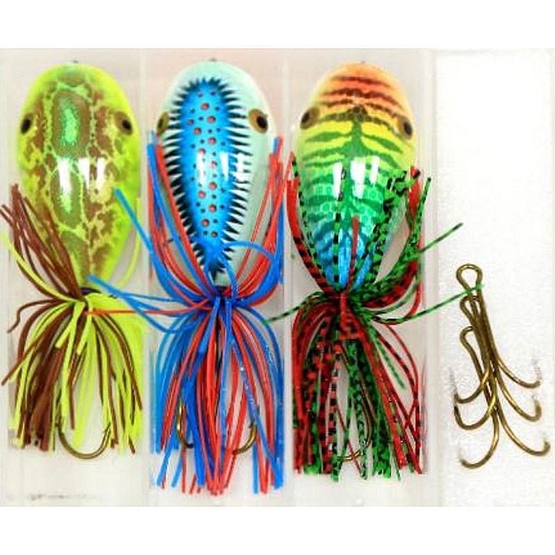 (紅海釣具企業社)《TANAKA》超值3入雷蛙套組 C系列 假餌 硬餌 路亞 附收納盒-細節圖8