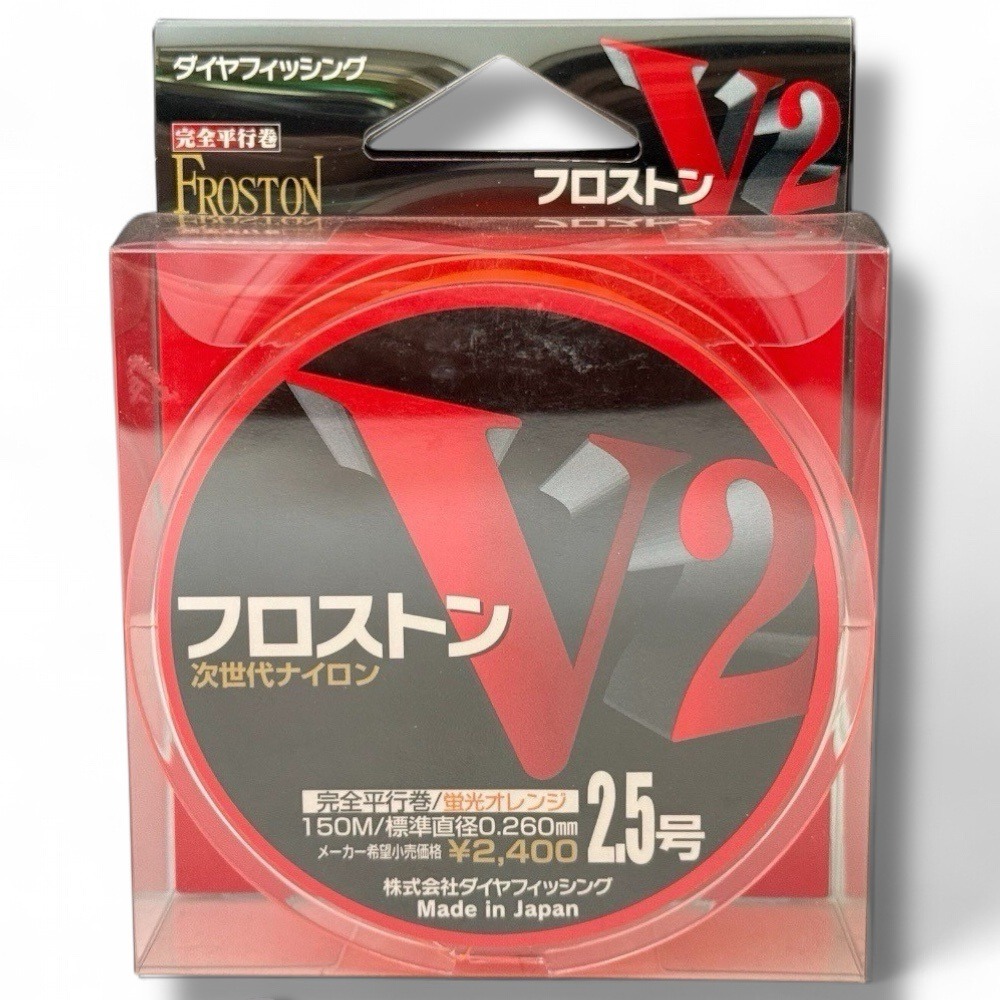 中壢鴻海釣具 日本島內線【DiaFishing】フロストン V2 螢光橘 磯釣母線 150m 全游動 全層 沉水線 磯釣-細節圖8