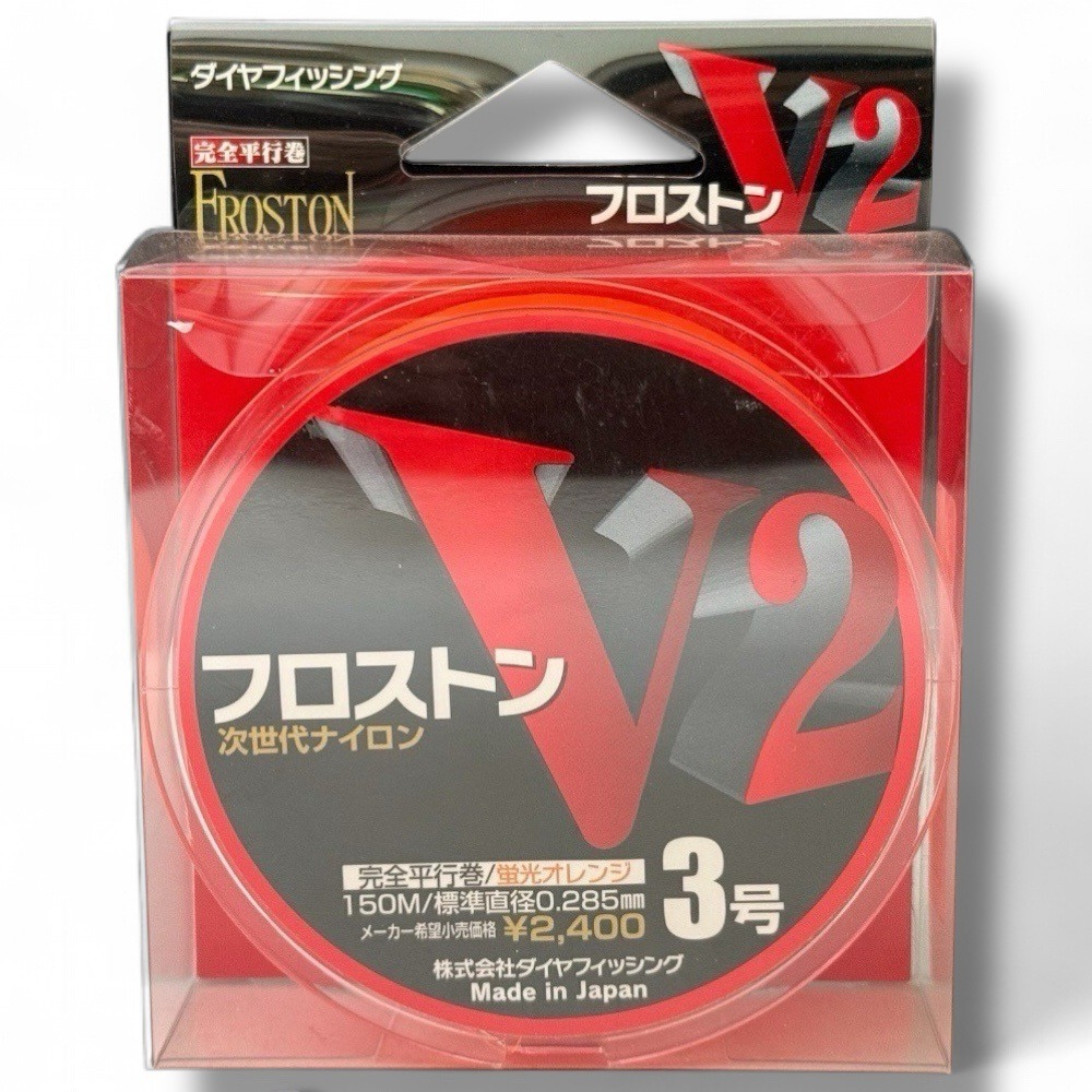 中壢鴻海釣具 日本島內線【DiaFishing】フロストン V2 螢光橘 磯釣母線 150m 全游動 全層 沉水線 磯釣-細節圖9