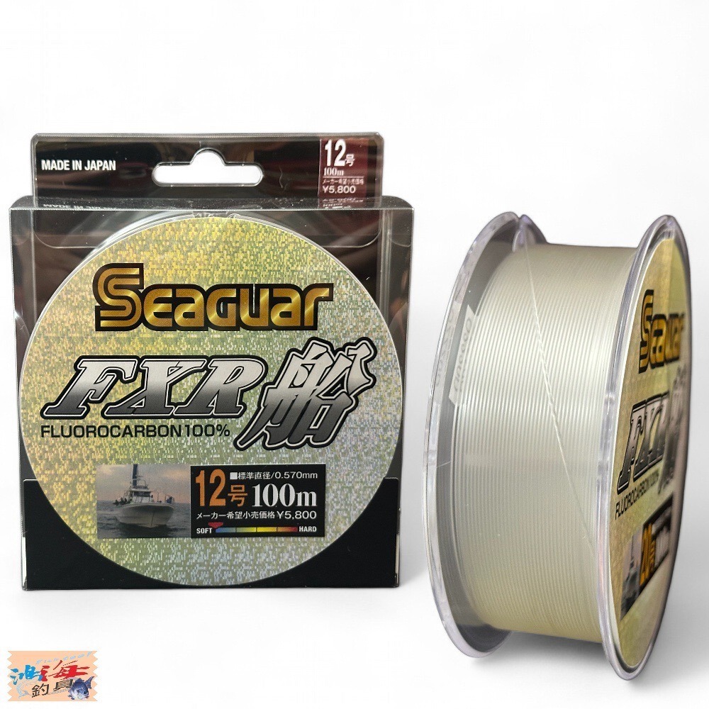 中壢鴻海釣具 《Seaguar》FXR船 100m 卡夢線  碳纖線 軟卡夢線 碳素子線 日本製 全號數齊全 日本島內線-細節圖3