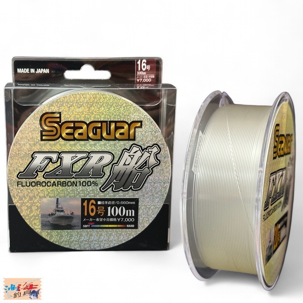 中壢鴻海釣具 【Seaguar】FXR船 100m 卡夢線  碳纖線 軟卡夢線 碳素子線 日本製 全號數齊全 日本島內線-細節圖4