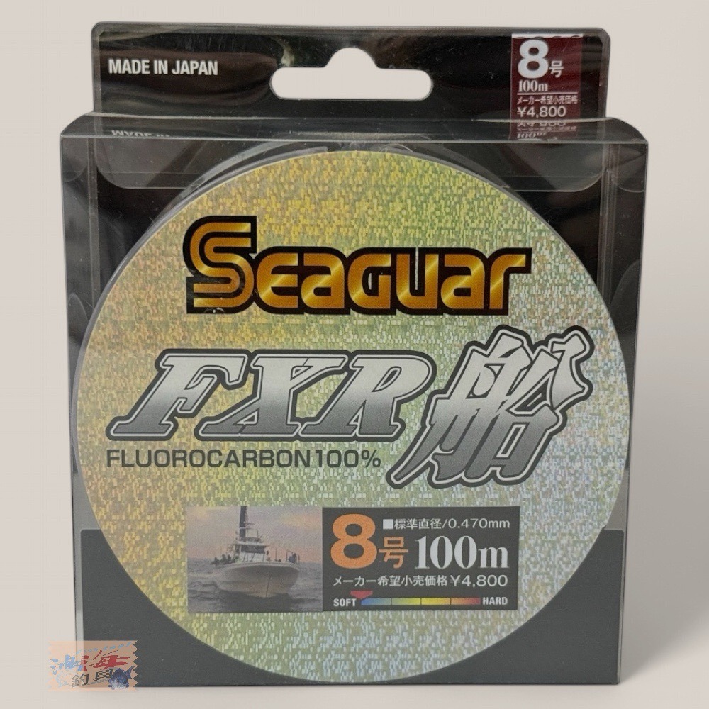 中壢鴻海釣具 【Seaguar】FXR船 100m 卡夢線  碳纖線 軟卡夢線 碳素子線 日本製 全號數齊全 日本島內線-規格圖9