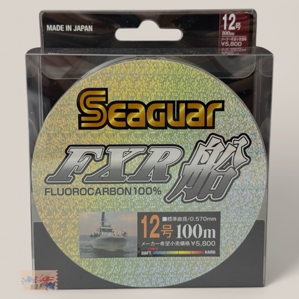 中壢鴻海釣具 【Seaguar】FXR船 100m 卡夢線  碳纖線 軟卡夢線 碳素子線 日本製 全號數齊全 日本島內線-規格圖9