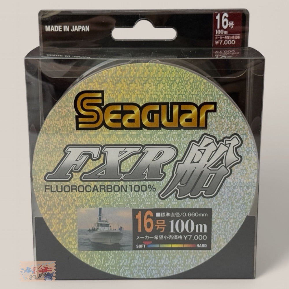 中壢鴻海釣具 【Seaguar】FXR船 100m 卡夢線  碳纖線 軟卡夢線 碳素子線 日本製 全號數齊全 日本島內線-規格圖9
