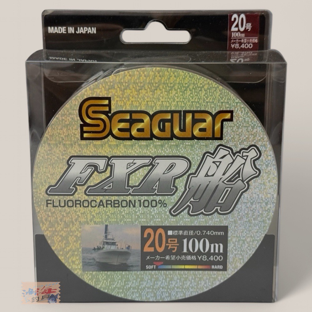 中壢鴻海釣具 【Seaguar】FXR船 100m 卡夢線  碳纖線 軟卡夢線 碳素子線 日本製 全號數齊全 日本島內線-規格圖9