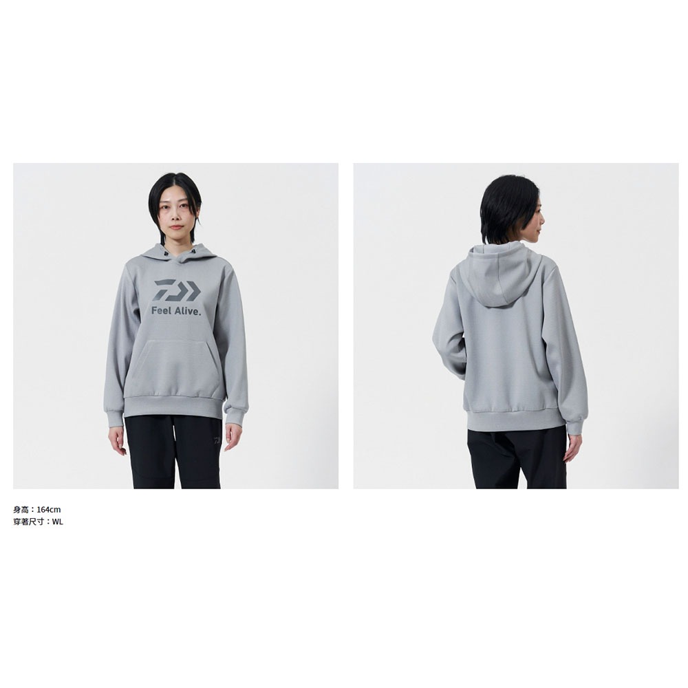 紅海釣具企業社【DAIWA】 DE-8925 DANROTECH 帽T 黑色連帽長袖上衣 (25年款)-細節圖6