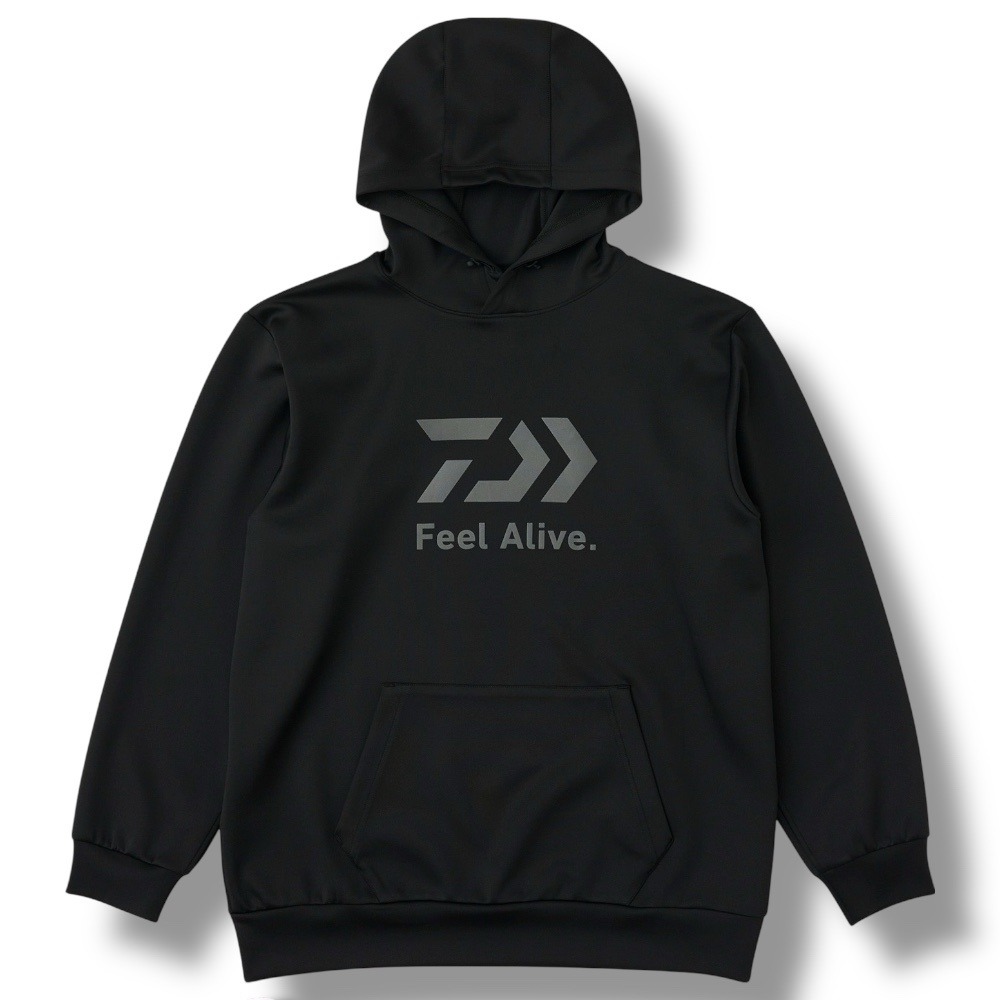 紅海釣具企業社【DAIWA】 DE-8925 DANROTECH 帽T 黑色連帽長袖上衣 (25年款)-規格圖8