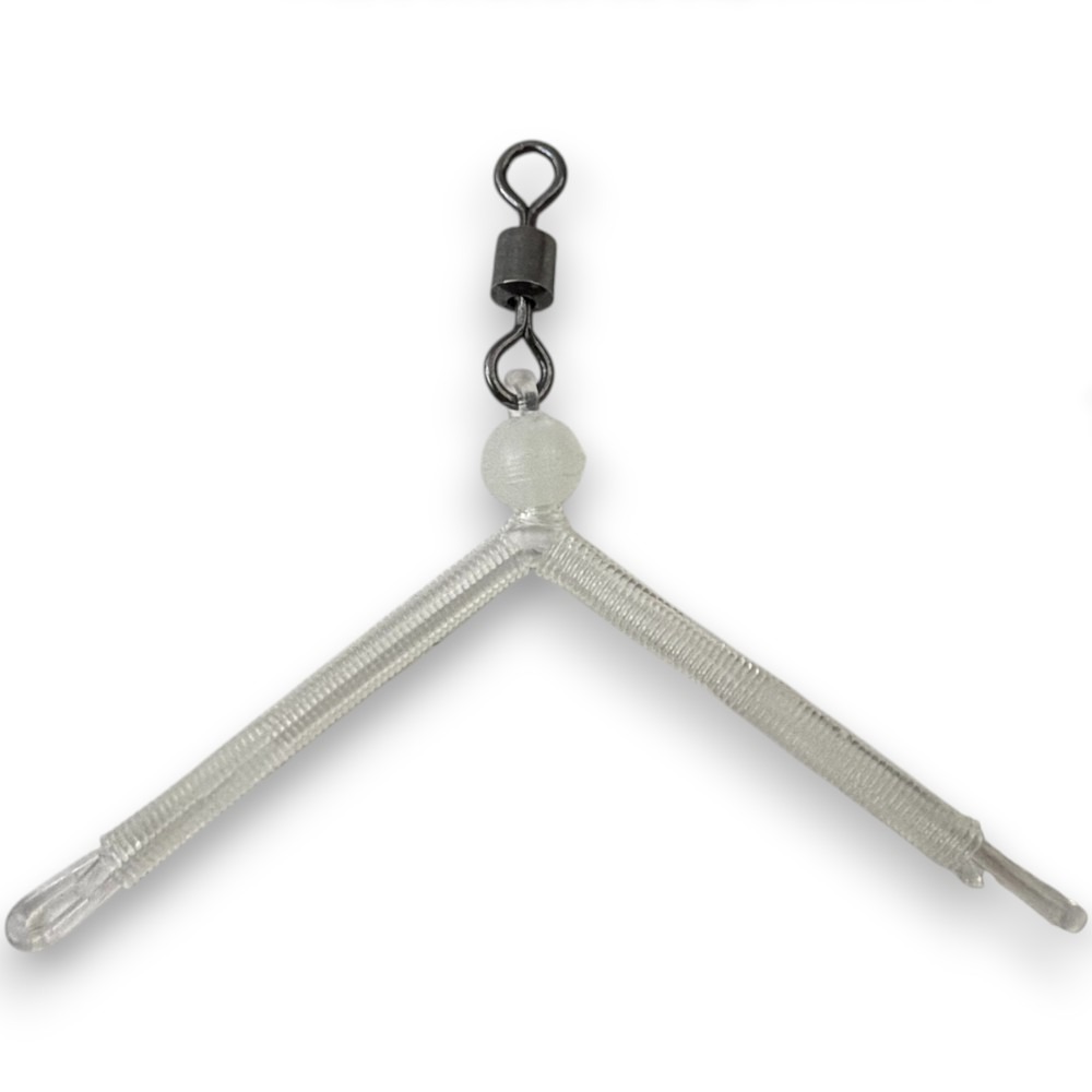 中壢紅海釣具【Shemaul 士貿】尼龍三叉扁擔(白) 釣魚天秤 三叉轉圜 釣魚配件-細節圖2