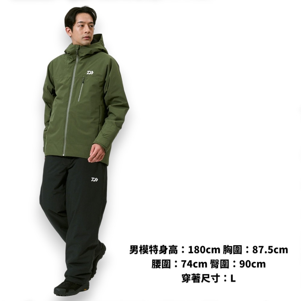 中壢紅海釣具【DAIWA】DW-3525 RAINMAX 黑色冬季保暖釣魚套裝 (25年秋冬款)-細節圖2