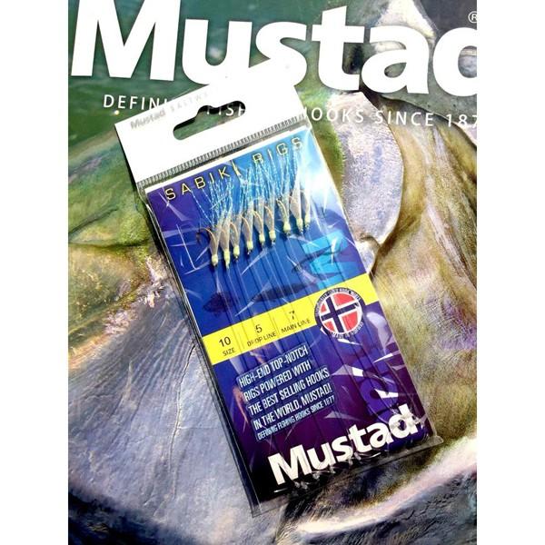 中壢鴻海釣具《Mustad》sabiki 強咬系列 竹筴魚專用 綁好魚鉤 船釣魚皮鈎 小搞搞 8連鈎 船釣子線仕掛