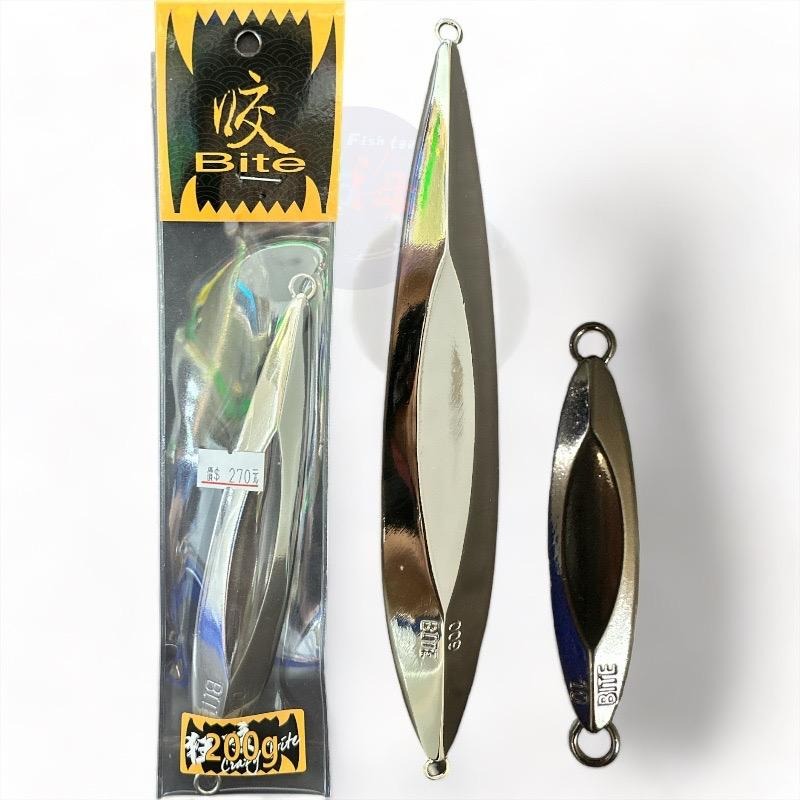 (紅海釣具企業社)Crazy Bite 狂咬鐵板 無鉤款 船釣 紅甘 青物 經典銀色60g-600g 小搞搞 深海假餌-細節圖2