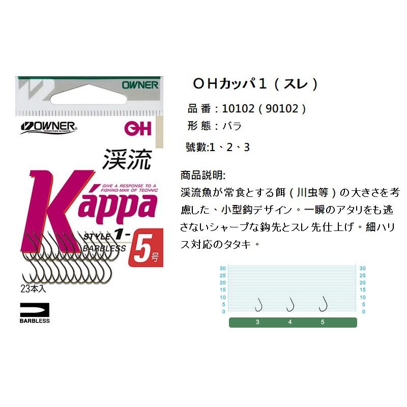 (鴻海釣具企業社) 《OWNER》￥300 溪流 Kappa スレ 溪釣 池釣 無倒鉤 魚鉤 溪哥 苦花 鯽魚-細節圖5