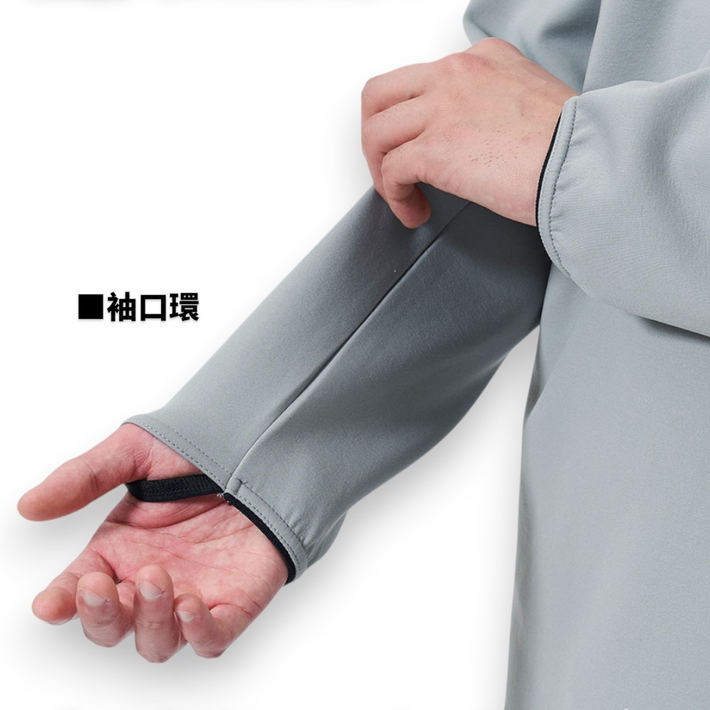 中壢紅海釣具【DAIWA】 DE-9325 黑色圍脖彈性長袖上衣 (25年秋冬款)-細節圖6