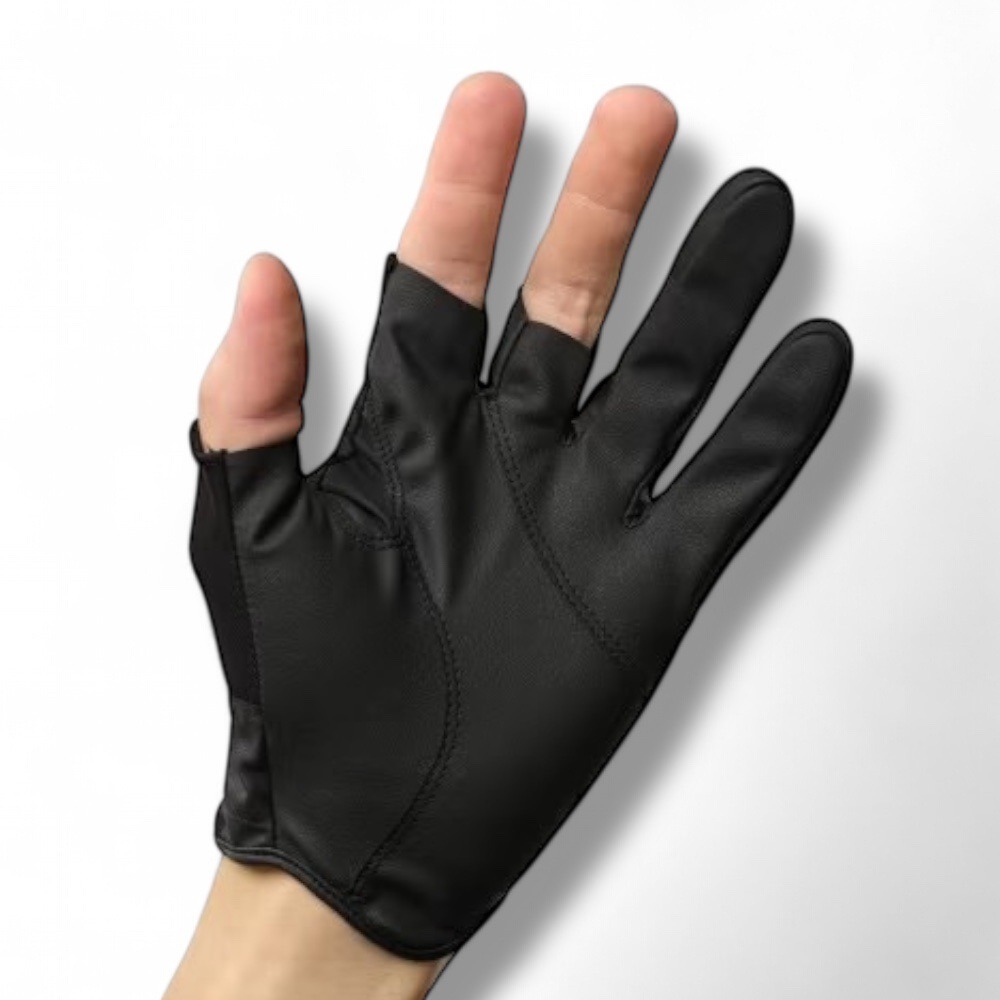 紅海釣具企業社【SHIMANO】 GL-008Y 黑色三指釣魚手套 (25年春夏款)-細節圖3