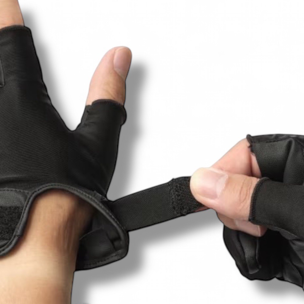 紅海釣具企業社【SHIMANO】 GL-008Y 黑色三指釣魚手套 (25年春夏款)-細節圖5