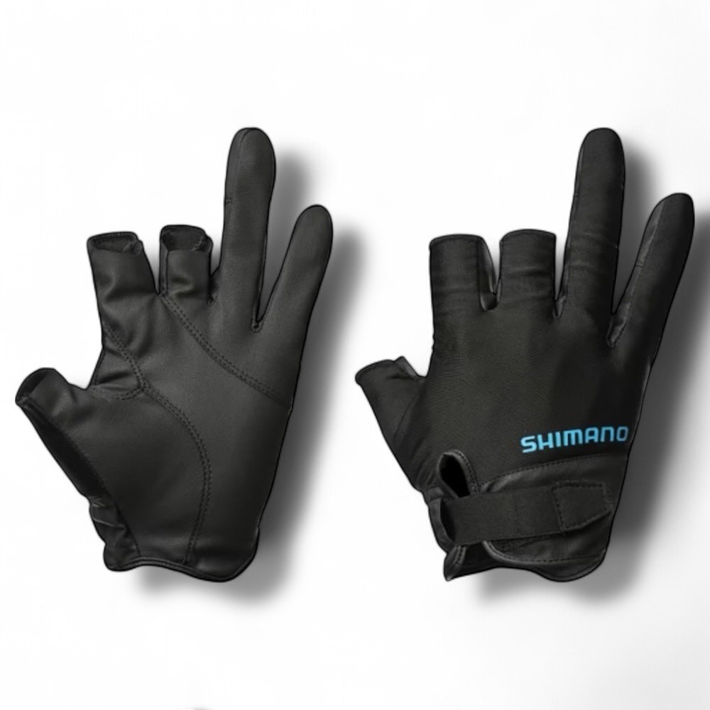 紅海釣具企業社【SHIMANO】 GL-008Y 黑色三指釣魚手套 (25年春夏款)-規格圖9