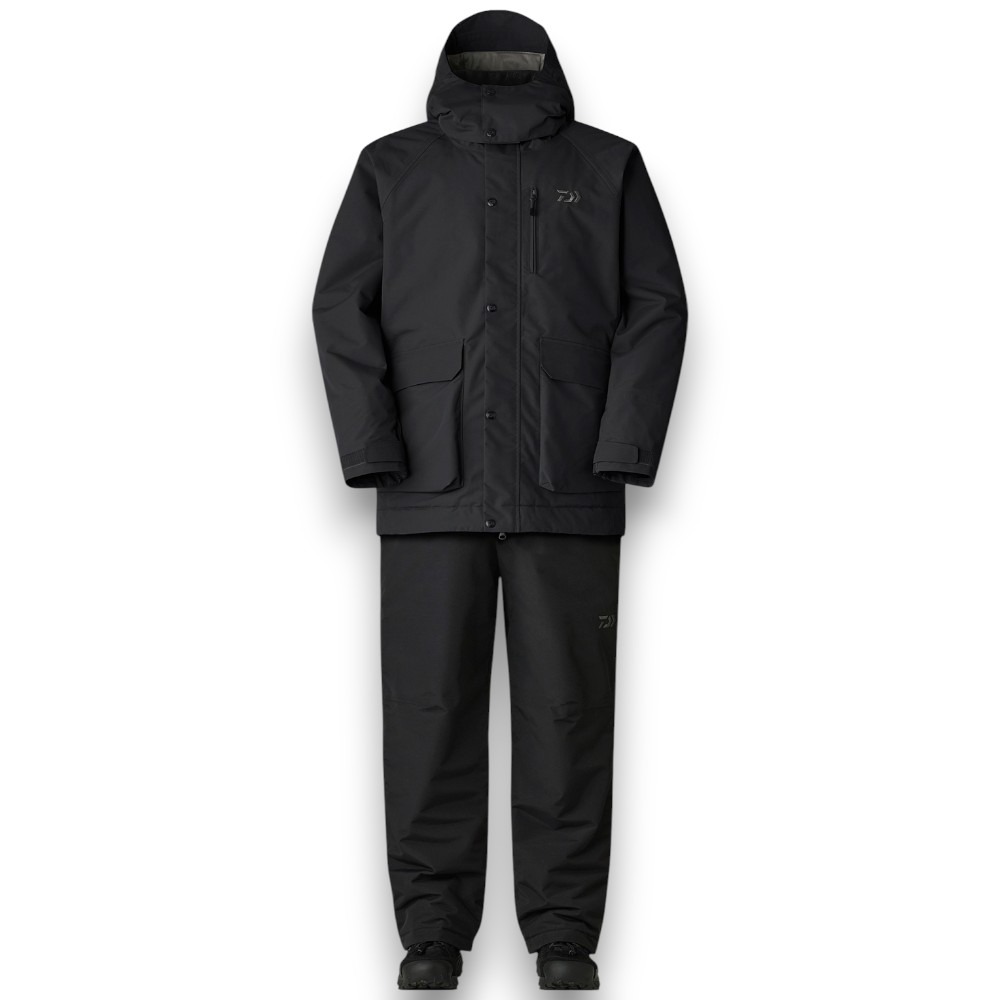 中壢紅海釣具【DAIWA】DW-3225 RAINMAX 黑色冬季保暖套裝 (25年秋冬款) 釣魚套裝 雨衣-規格圖11