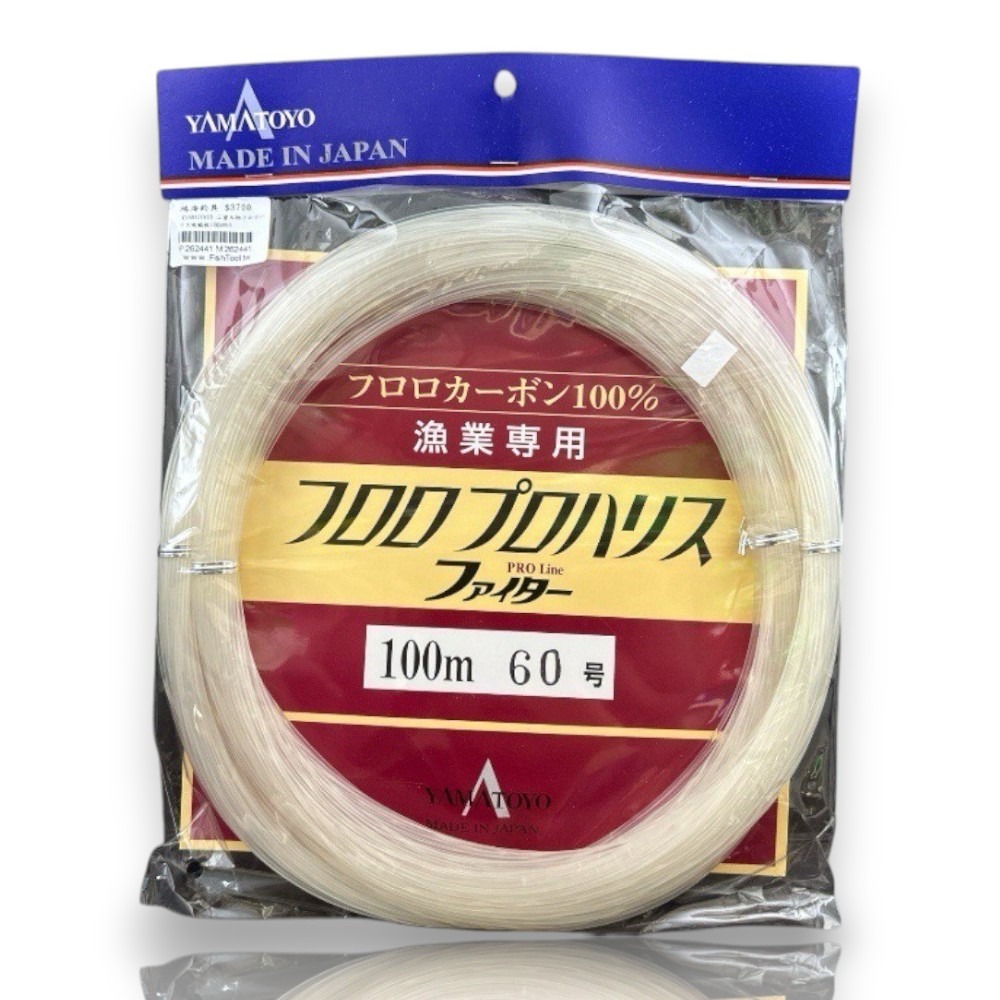 中壢紅海釣具【YAMATOYO】山豐大物フロロハリス碳纖線100M  卡夢線 碳素線 船釣 大物用 漁業專用-細節圖9