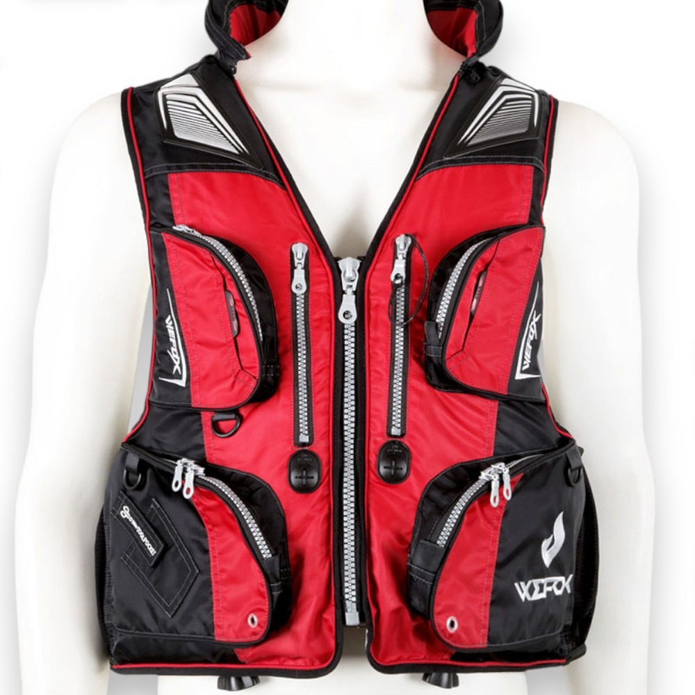 中壢紅海釣具【WEFOX】WCX-4007 救生衣 救生背心 磯釣 海釣 釣魚背心-規格圖8