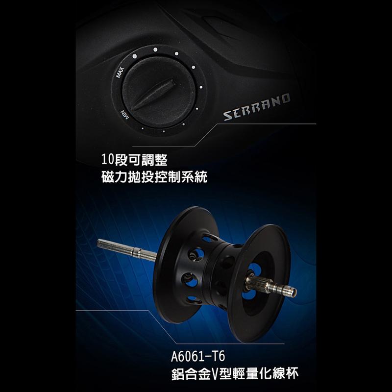 (紅海釣具企業社)《《okuma 》Low Profile 煞雷諾Serrano  小烏龜捲線器 路亞捲線器-細節圖2