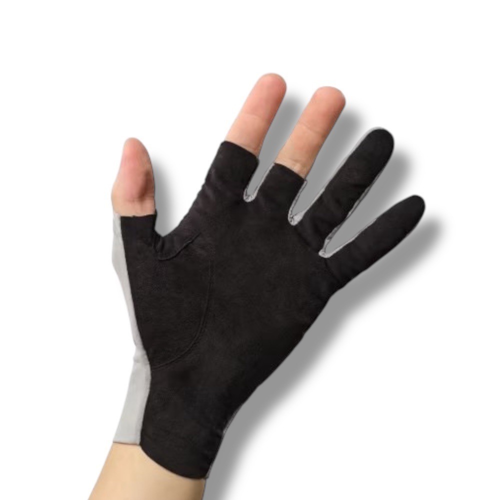 紅海釣具企業社【SHIMANO】 GL-006Y 黑色 露三指釣魚手套 (25年春夏款)-細節圖3