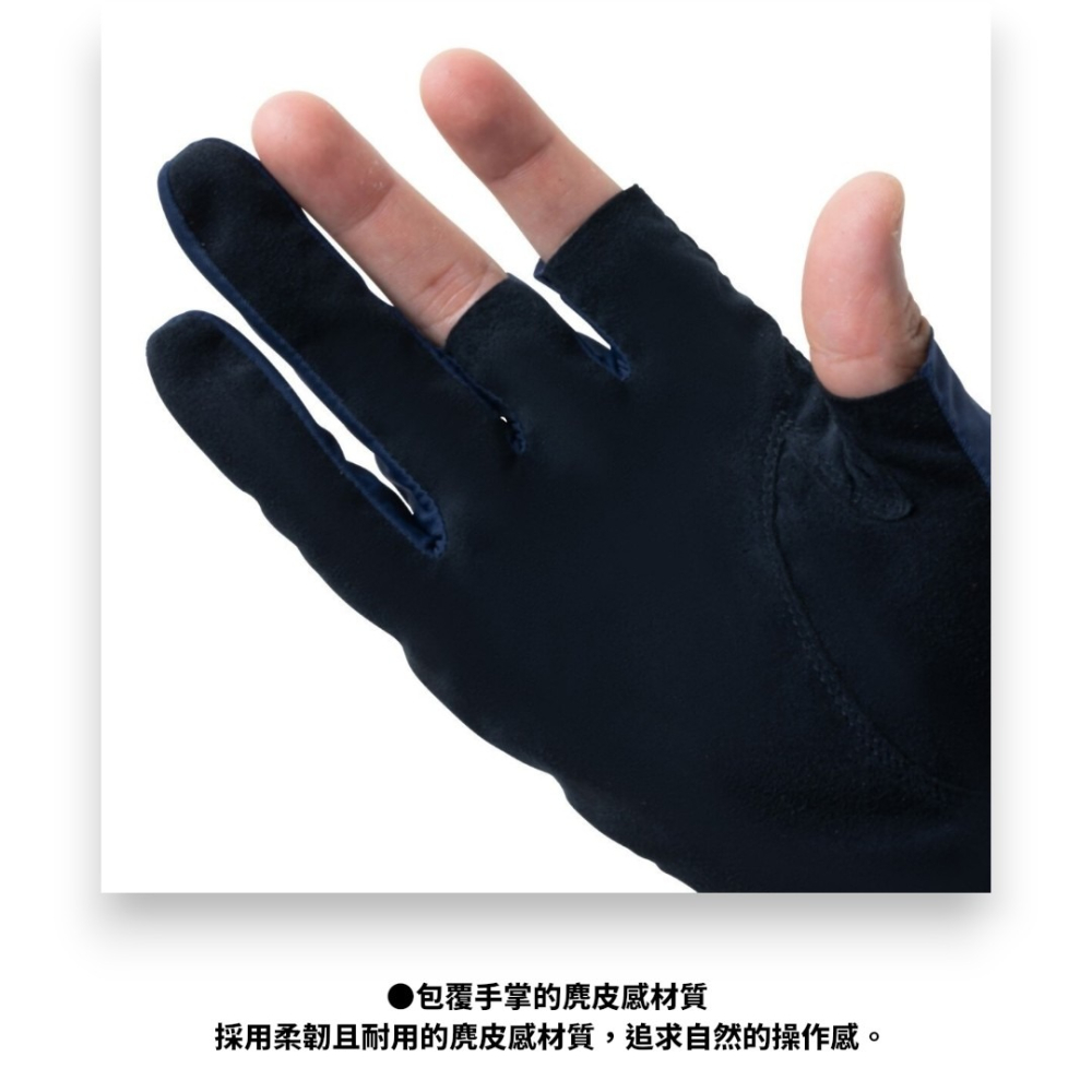 中壢紅海釣具【SHIMANO】 GL-006Y 炭黑色 露三指釣魚手套 透氣快乾 防滑耐磨 磯釣手套 船釣 路亞-細節圖5
