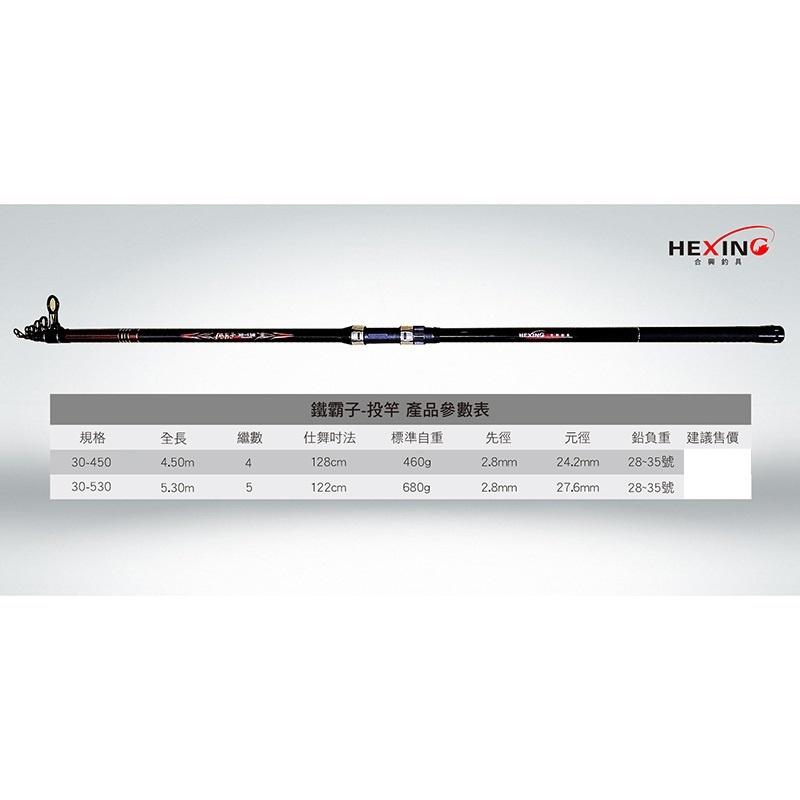 (紅海釣具企業社)《HEXING 合興》鐵霸子投竿 30號遠投竿 魚竿 釣竿 需宅配-細節圖5