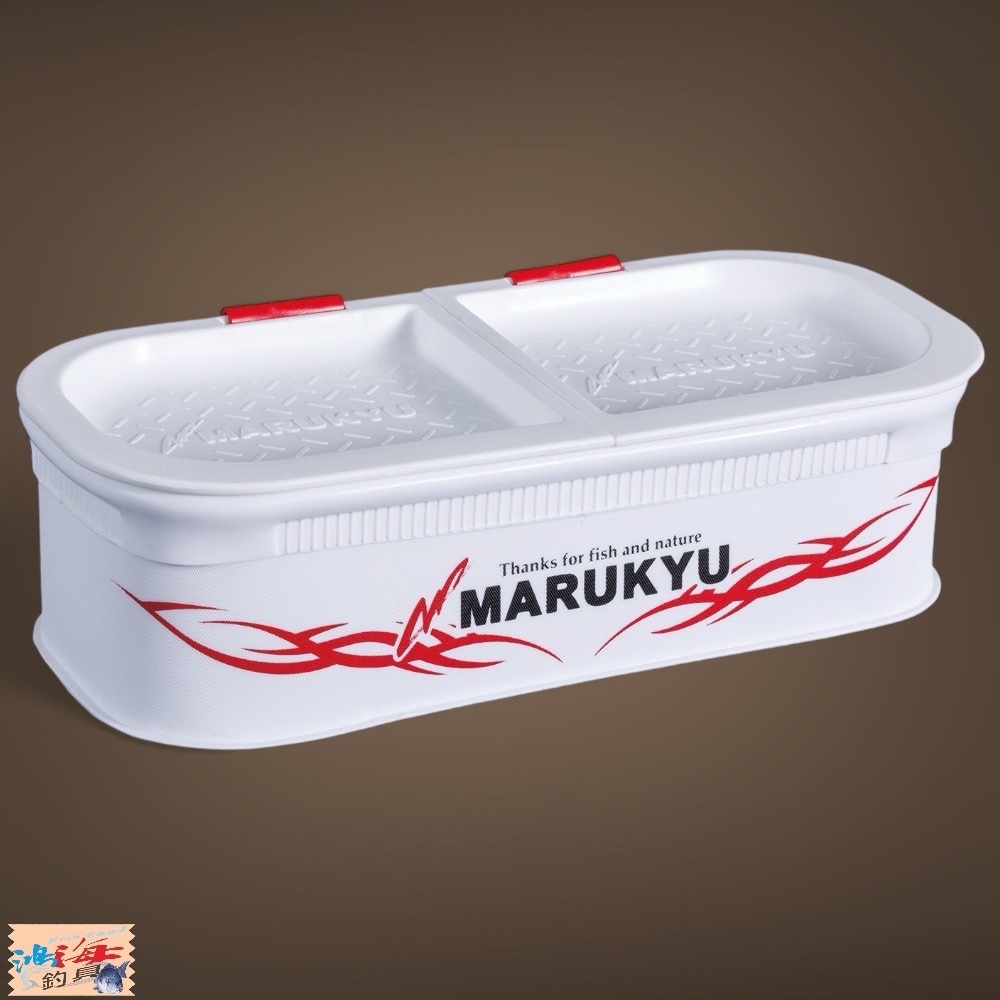 (紅海釣具企業社) 【MARUKYU】丸九 多層南極蝦盒 22EX 蟲餌盒 活餌盒 誘餌桶專用 誘餌盒 磯釣 紅蟲 海蟲-規格圖6