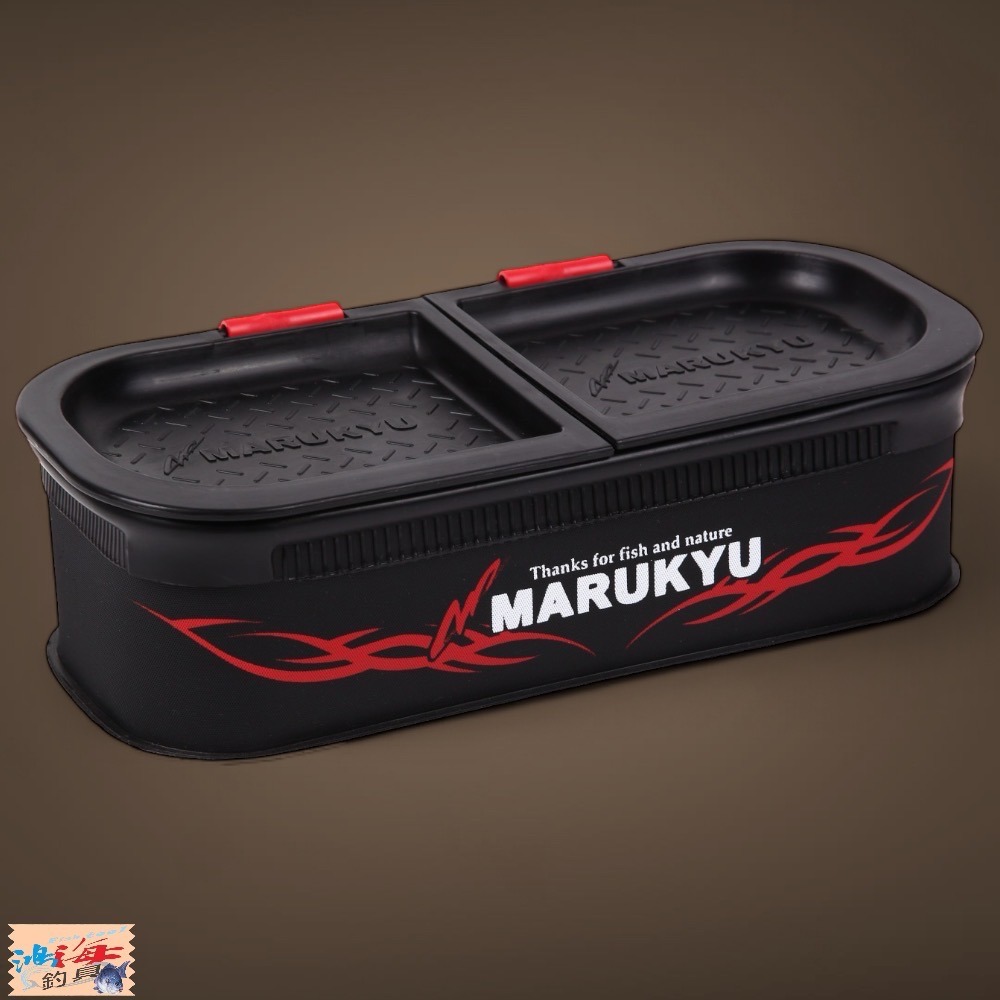 (紅海釣具企業社) 【MARUKYU】丸九 多層南極蝦盒 22EX 蟲餌盒 活餌盒 誘餌桶專用 誘餌盒 磯釣 紅蟲 海蟲-規格圖6