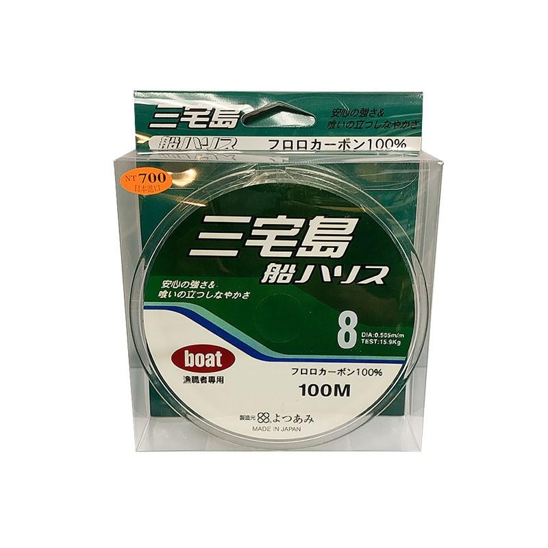 (鴻海釣具企業社) 《三宅島》船ハリス  船HARISU 卡夢線 100M 碳素線 碳纖線 子線 牛車輪-細節圖5