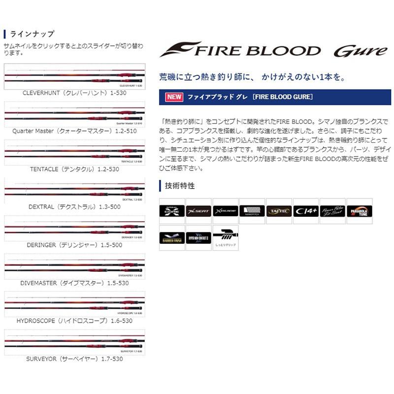 鴻海釣具企業社《SHIMANO》19 FIRE BLOOD GURE 熱血 磯釣竿 魚竿 釣竿 需宅配 日本製