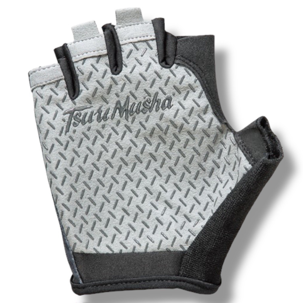 紅海釣具企業社【TSuriMusha】釣武者 黑白色輕量彈性五指釣魚手套 (25年春夏款)-細節圖4
