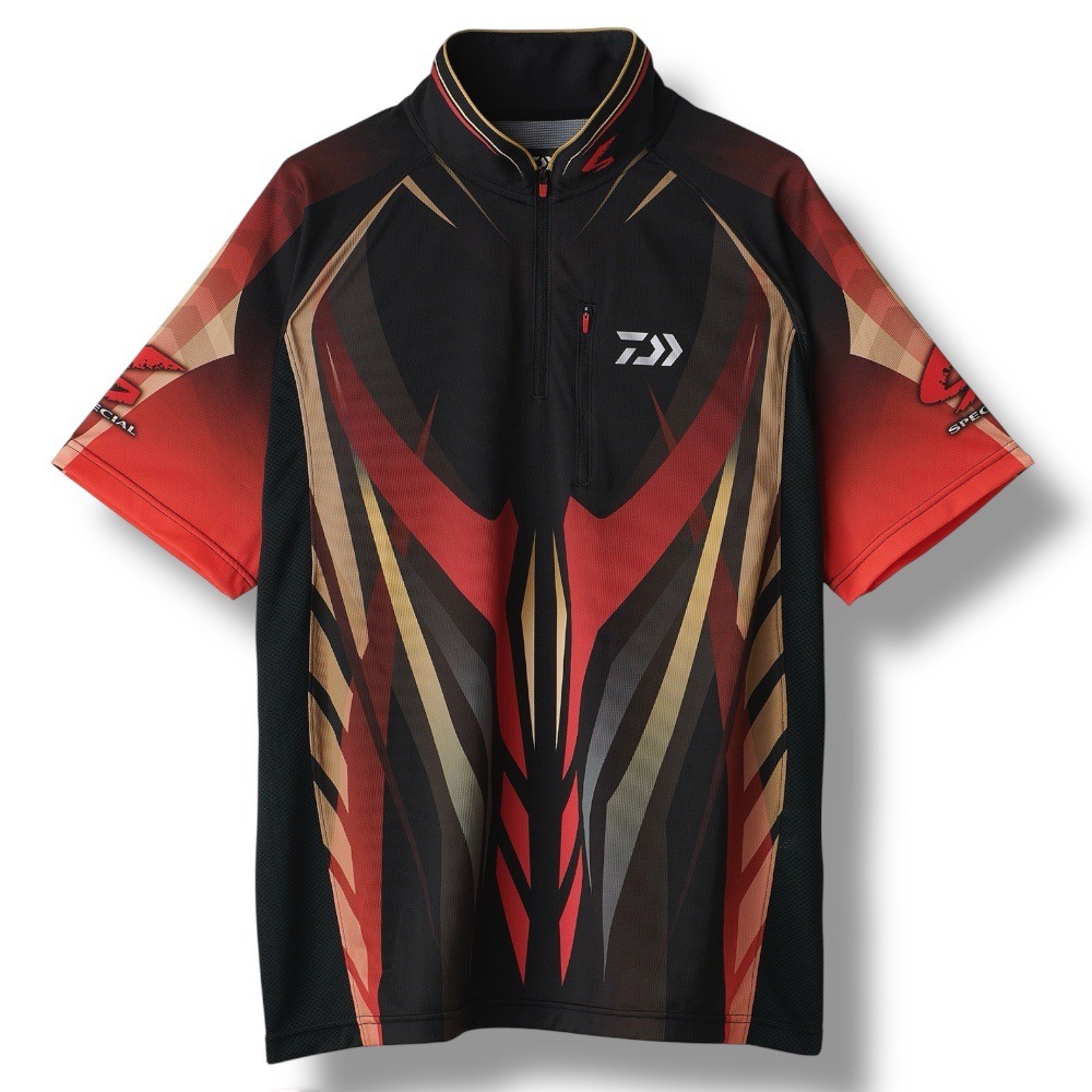 紅海釣具企業社【DAIWA】DE-7125 SPECIAL 半拉鍊釣魚短袖 [25年款] 排汗衫 釣魚衫-規格圖8