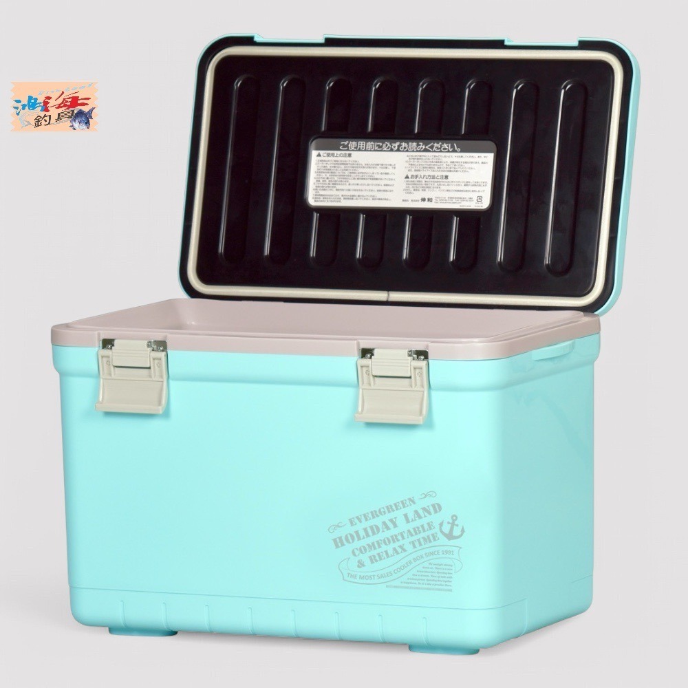 中壢鴻海釣具【SHINWA】伸和HOLIDAY CBX-17L 冰箱  硬式冰箱 保冷冰桶 釣魚冰箱 露營 (日本製)-細節圖3