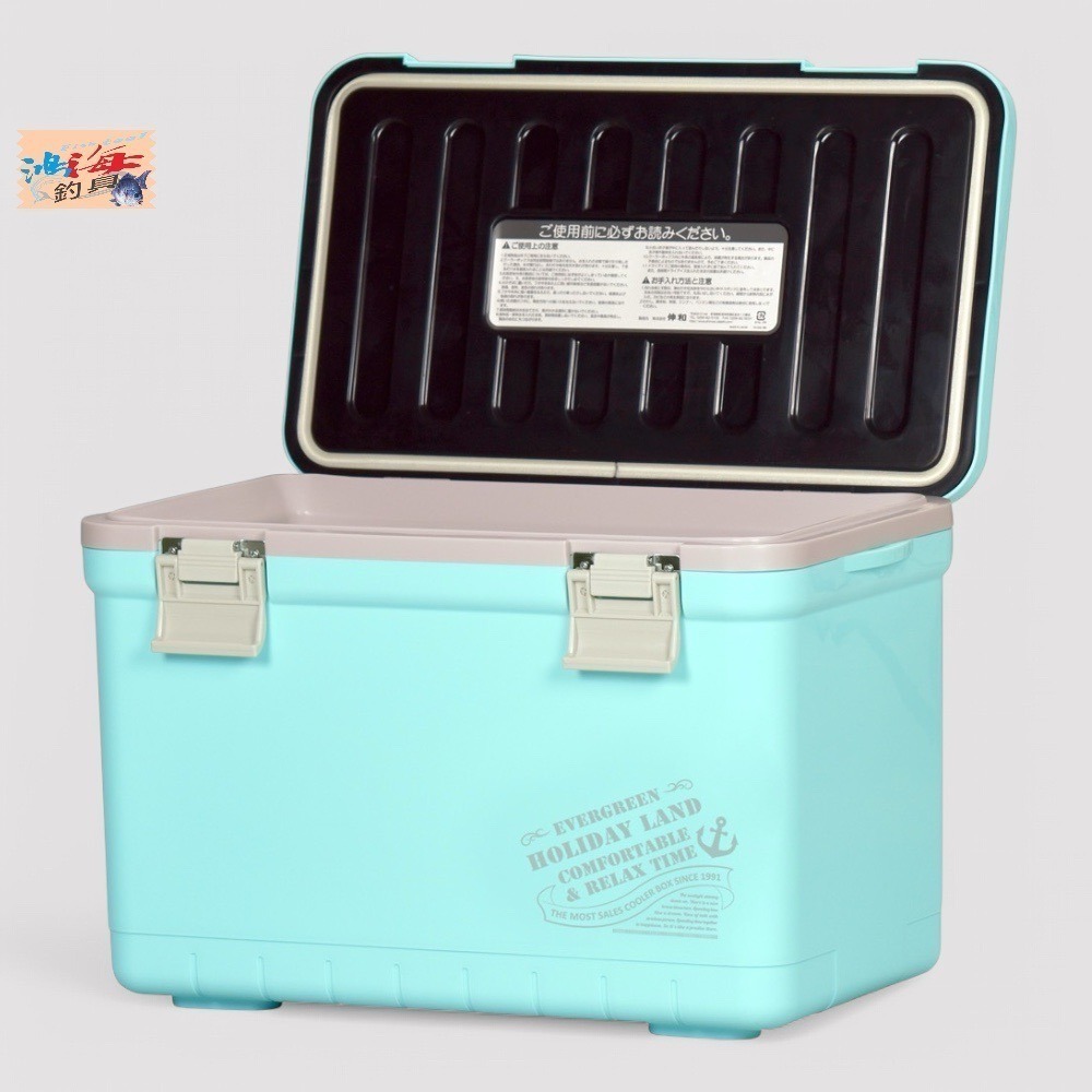 中壢鴻海釣具【SHINWA】伸和HOLIDAY CBX-17L 冰箱  硬式冰箱 保冷冰桶 釣魚冰箱 露營 (日本製)-細節圖3