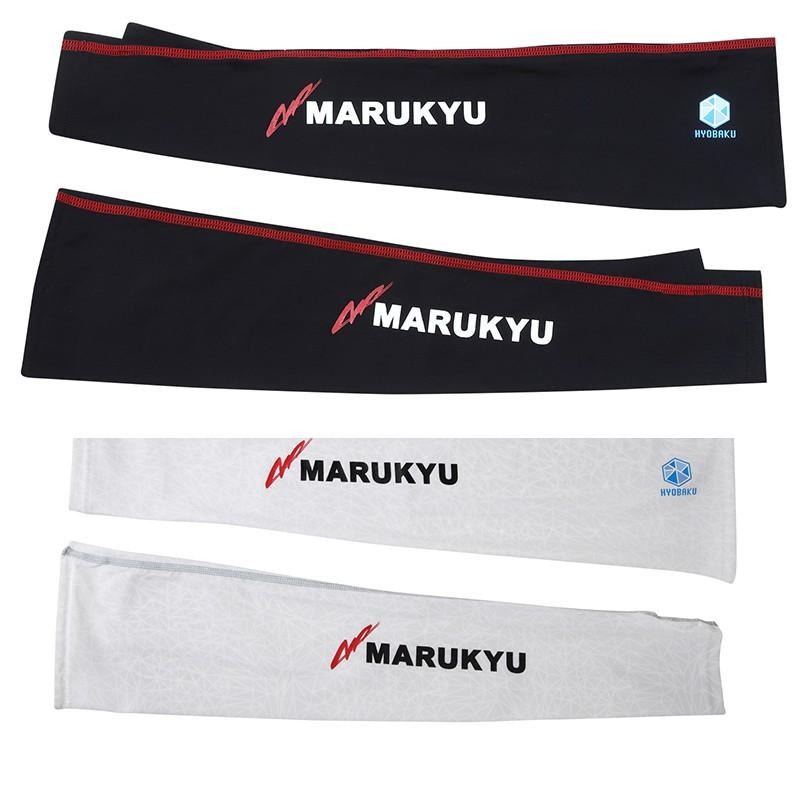 鴻海釣具企業社《MARUKYU》冰瀑袖套 MQ-02 白色水瀑冷  冰瀑 冰涼 涼感 抗UV 防曬袖套 釣魚 磯釣-細節圖2