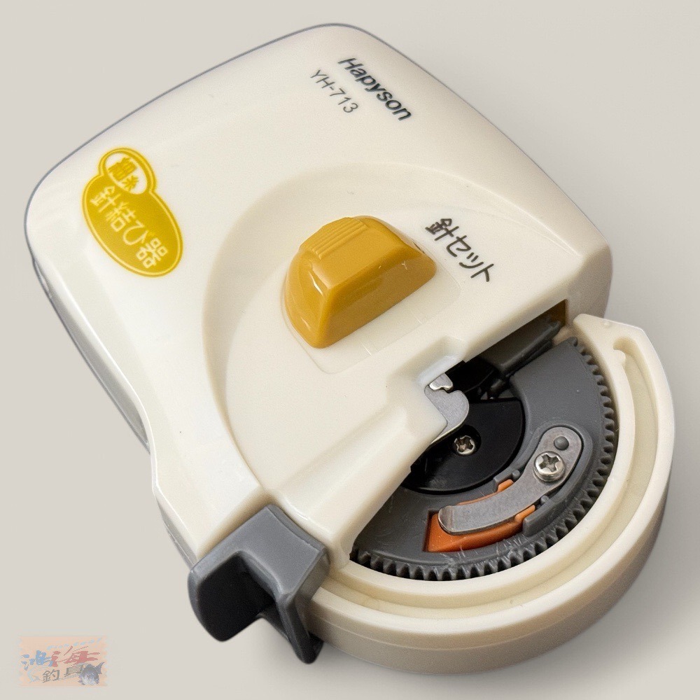 中壢鴻海釣具【Hapyson】YH-713綁鉤器/綁勾器/綁線器 (綁小鉤）日本進口機芯齒輪 超薄型 電動綁鉤器 釣魚-細節圖3
