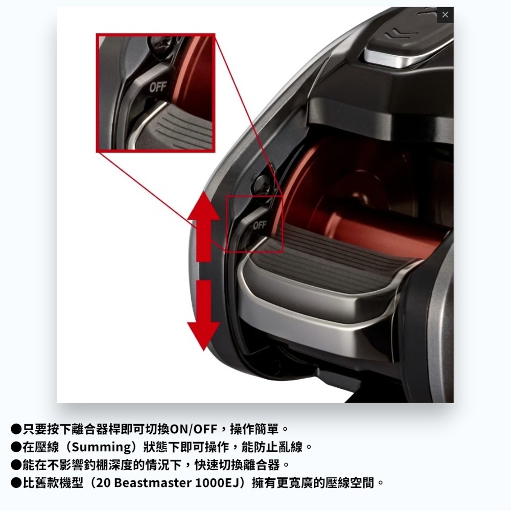 中壢紅海釣具【SHIMANO】BEASTMASTER 1000 電動捲線器 (26年款) 船釣 電捲 小搞搞-細節圖10