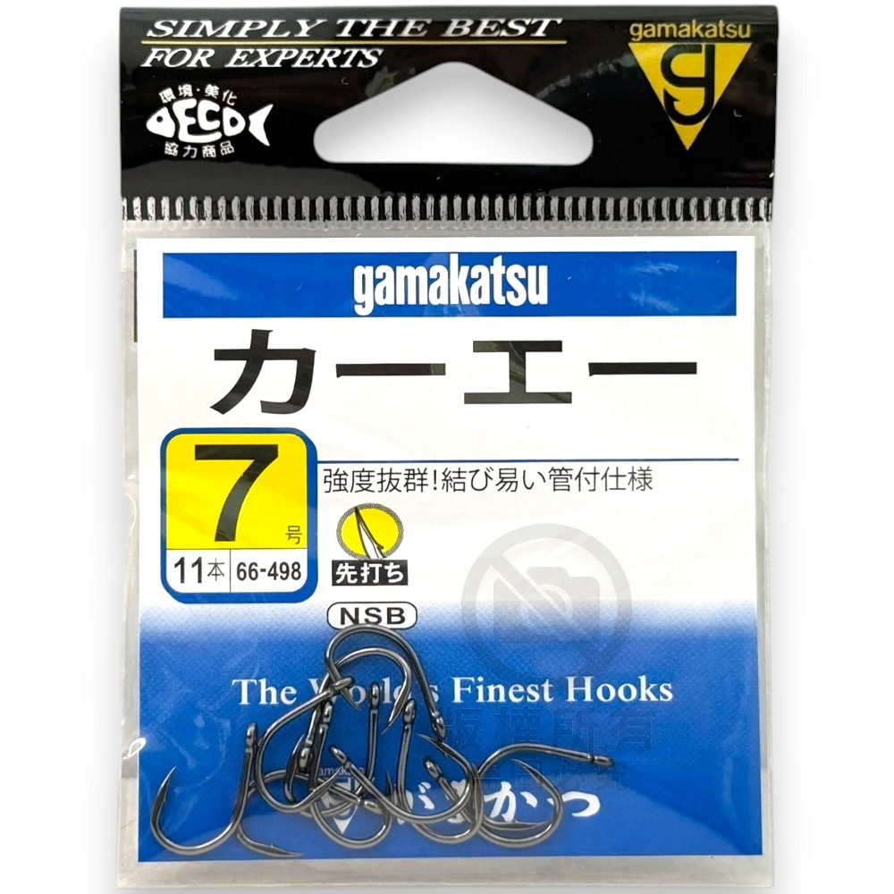 中壢紅海釣具【gamakatsu】カーエー 有倒鈎 管付 磯釣鉤 魚鉤 釣魚 海釣鉤 魚鉤 磯鈎 粗骨-規格圖11