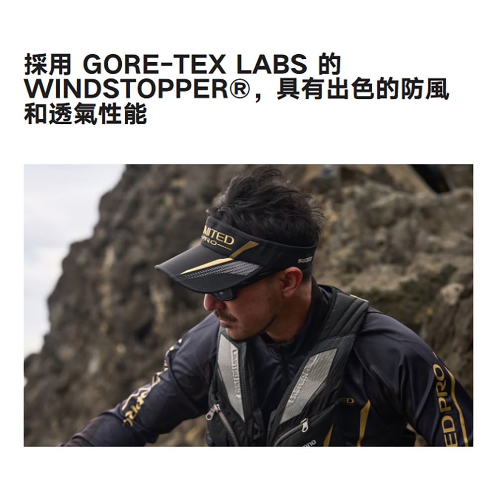 中壢鴻海釣具【SHIMANO】 CA-104Y LIMITED PRO GORE-TEX WINDS 遮陽帽25年春夏款-細節圖8