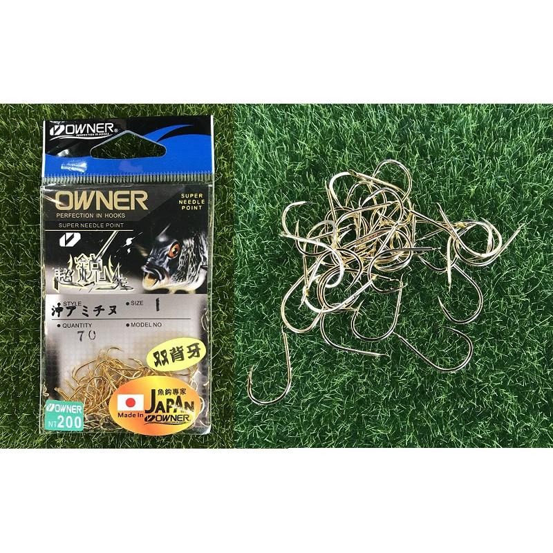 紅海釣具企業社 《OWNER》 沖アミチヌ (金-雙背刺) 有倒鈎 魚鉤 海釣 磯釣 黑鯛 黑格 基努鉤-細節圖6