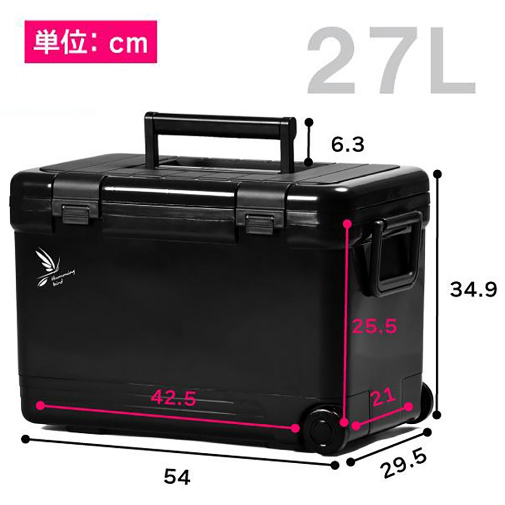 鴻海釣具企業社【SHINWA】伸和 HOLIDAY CBX-27L 冰箱  硬式冰箱 保冷冰桶 釣魚冰箱 露營(日本製)-細節圖5