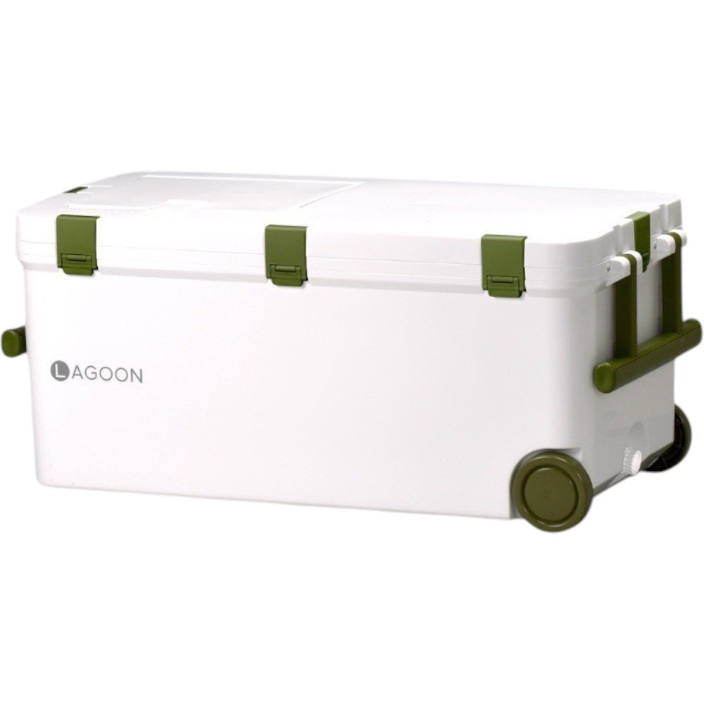 中壢紅海釣具【SHINWA】伸和冰箱 LAGOON 45L 硬式冰箱  保冷冰桶 釣魚冰箱 露營 日本製-規格圖9