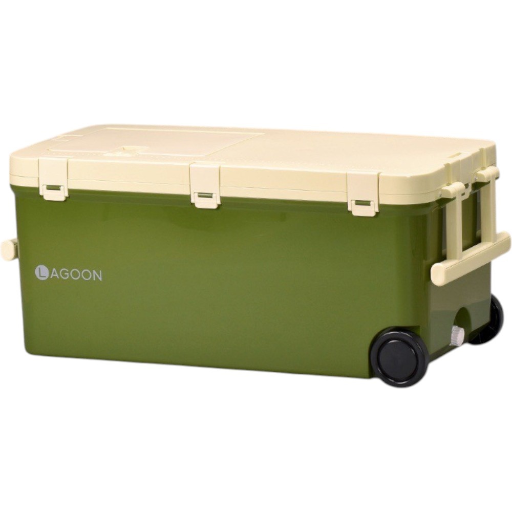 中壢紅海釣具【SHINWA】伸和冰箱 LAGOON 45L 硬式冰箱  保冷冰桶 釣魚冰箱 露營 日本製-規格圖9