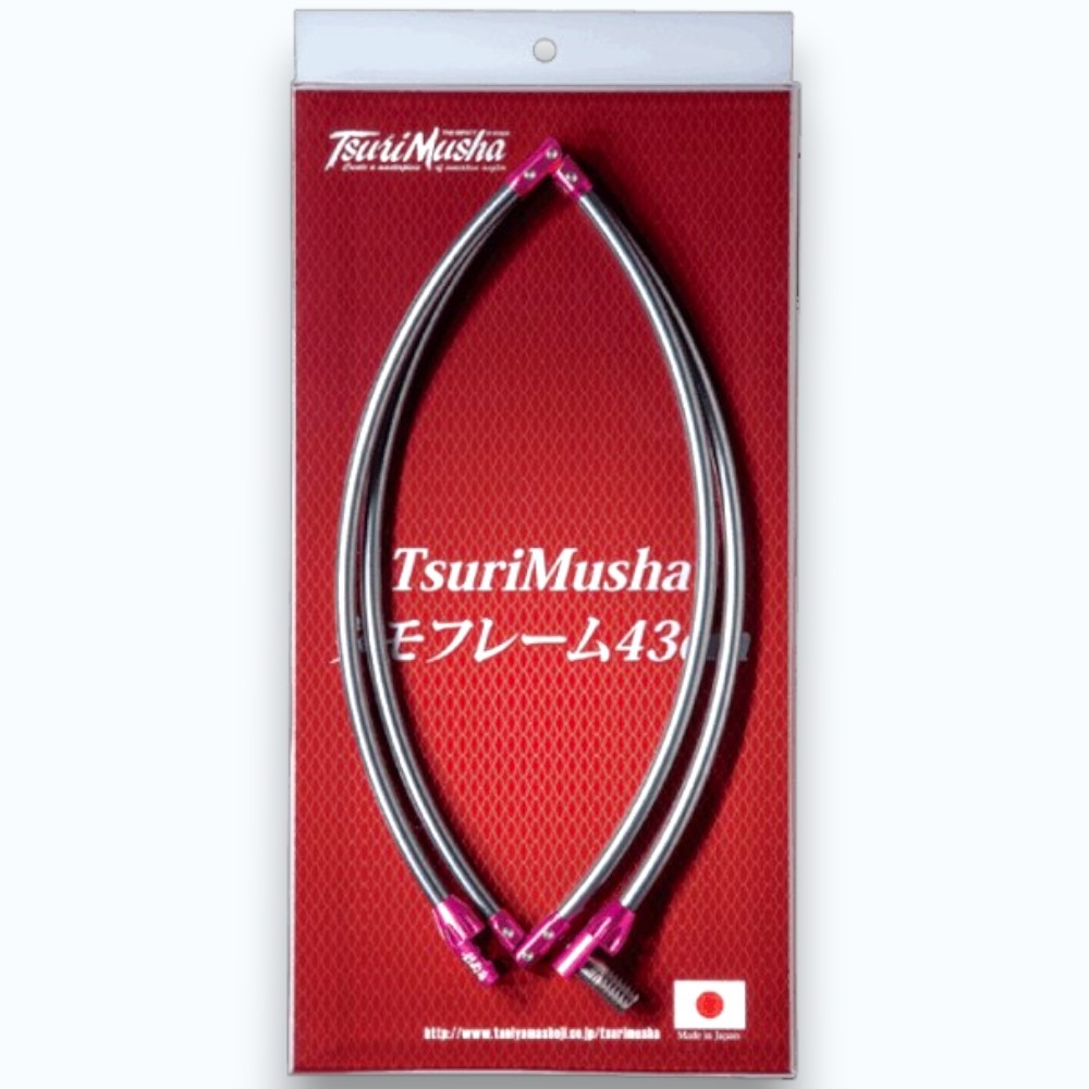 中壢紅海釣具【TSuriMusha】釣武者タモフレーム 圓形網框/43CM 橢圓形網框/57CM-規格圖8