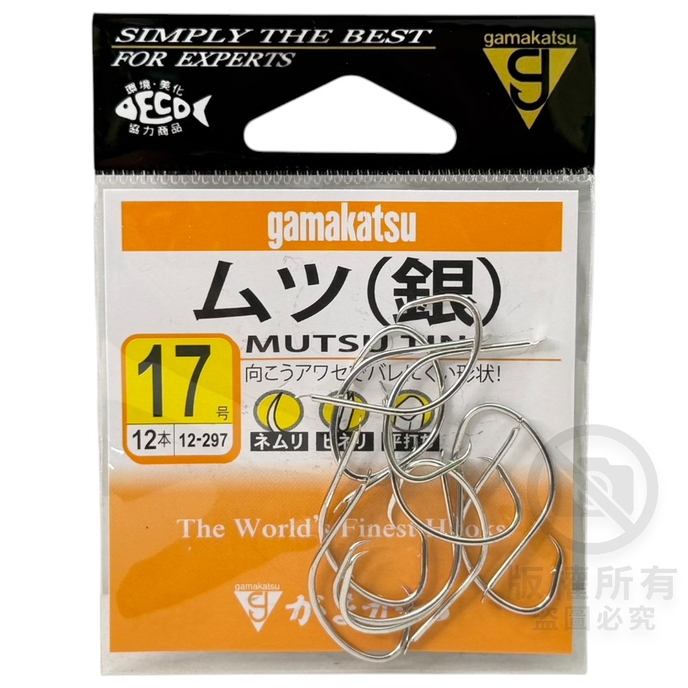 紅海釣具企業社【gamakatsu】細地ムツ 船釣鉤 赤宗 黑喉 紅喉-規格圖8