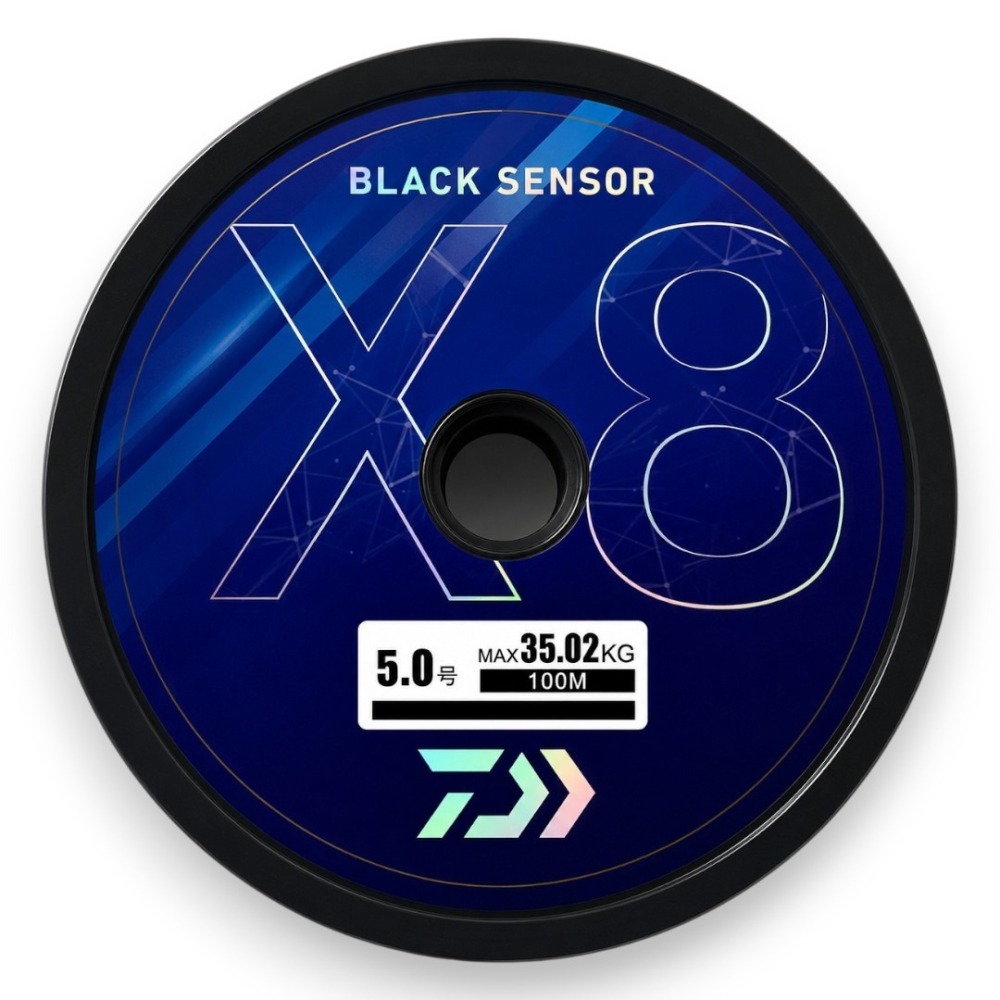 中壢紅海釣具【DAIWA】BLACK SENSOR X8 PE 釣線 100M 黑色/5色PE線 連結線-細節圖5